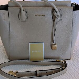 Michael Kors Mercer Studio Large East West Leather Tote.